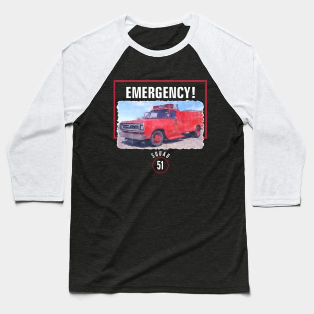 Emergency TV Show Baseball T-Shirt by Neicey